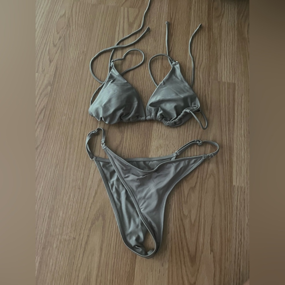 Stylish Gray Bikini Set